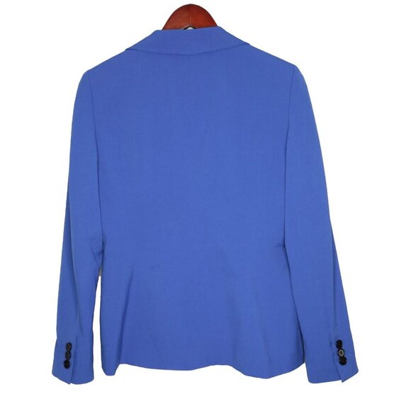 Nine West Blue Blazer Jacket Office Workwear Business Single Breasted Lined Sz 8 - Picture 4 of 10